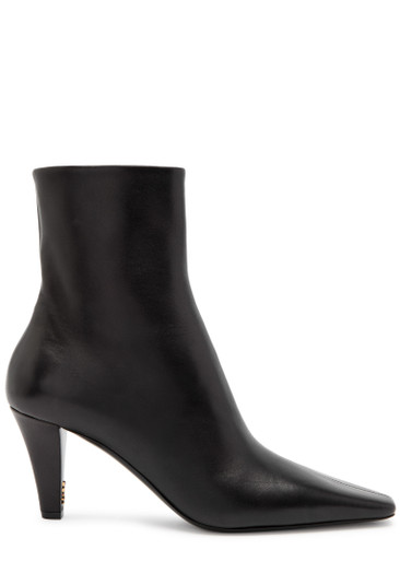 SAINT LAURENT Jill 75 leather ankle boots | Harvey Nichols