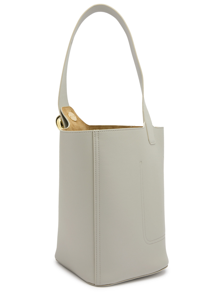 Loewe Green Calfskin Pebble Bucket Medium Bag Women