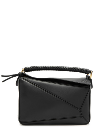 LOEWE Puzzle Edge small leather top handle bag | Harvey Nichols