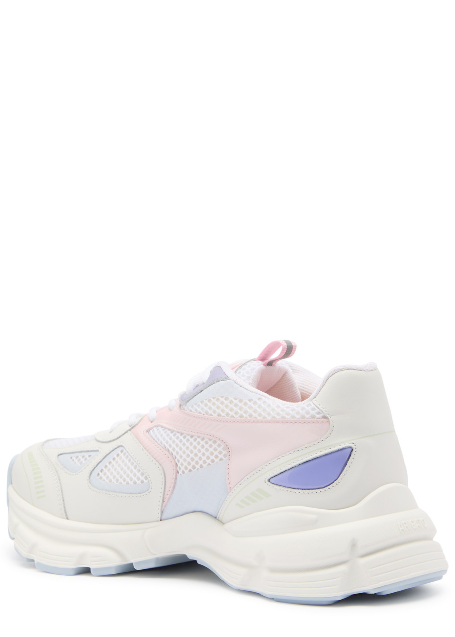 Axel Arigato Marathon Runner Panelled Mesh Sneakers In White And Pink