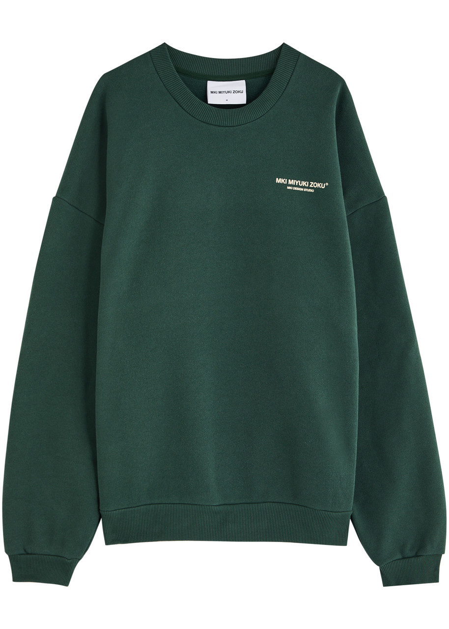Mki Miyuki Zoku Logo-print Cotton-blend Sweatshirt - Green - XL