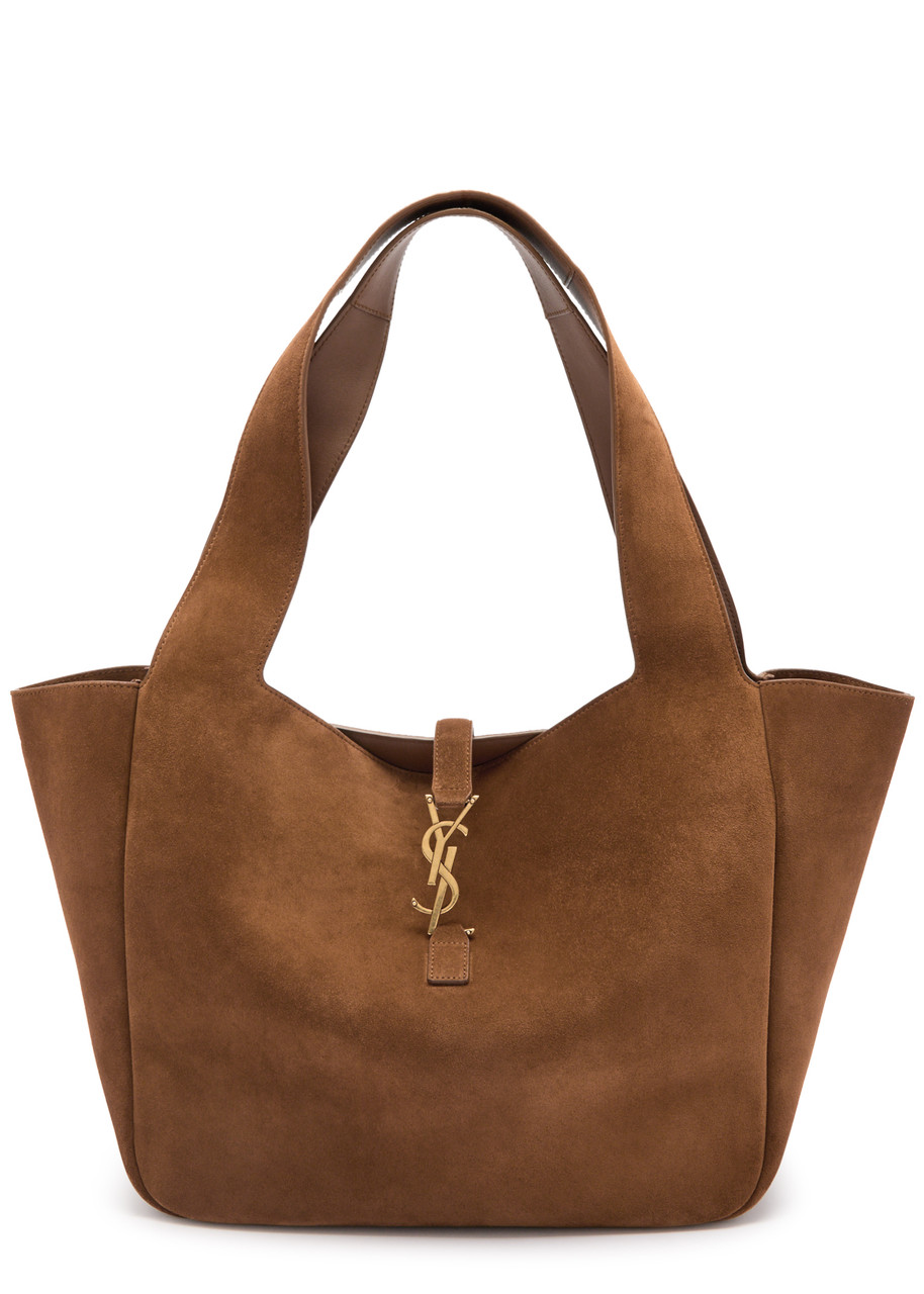 Saint Laurent Le 5 à 7 Bea Suede Tote - Caramel - One Size