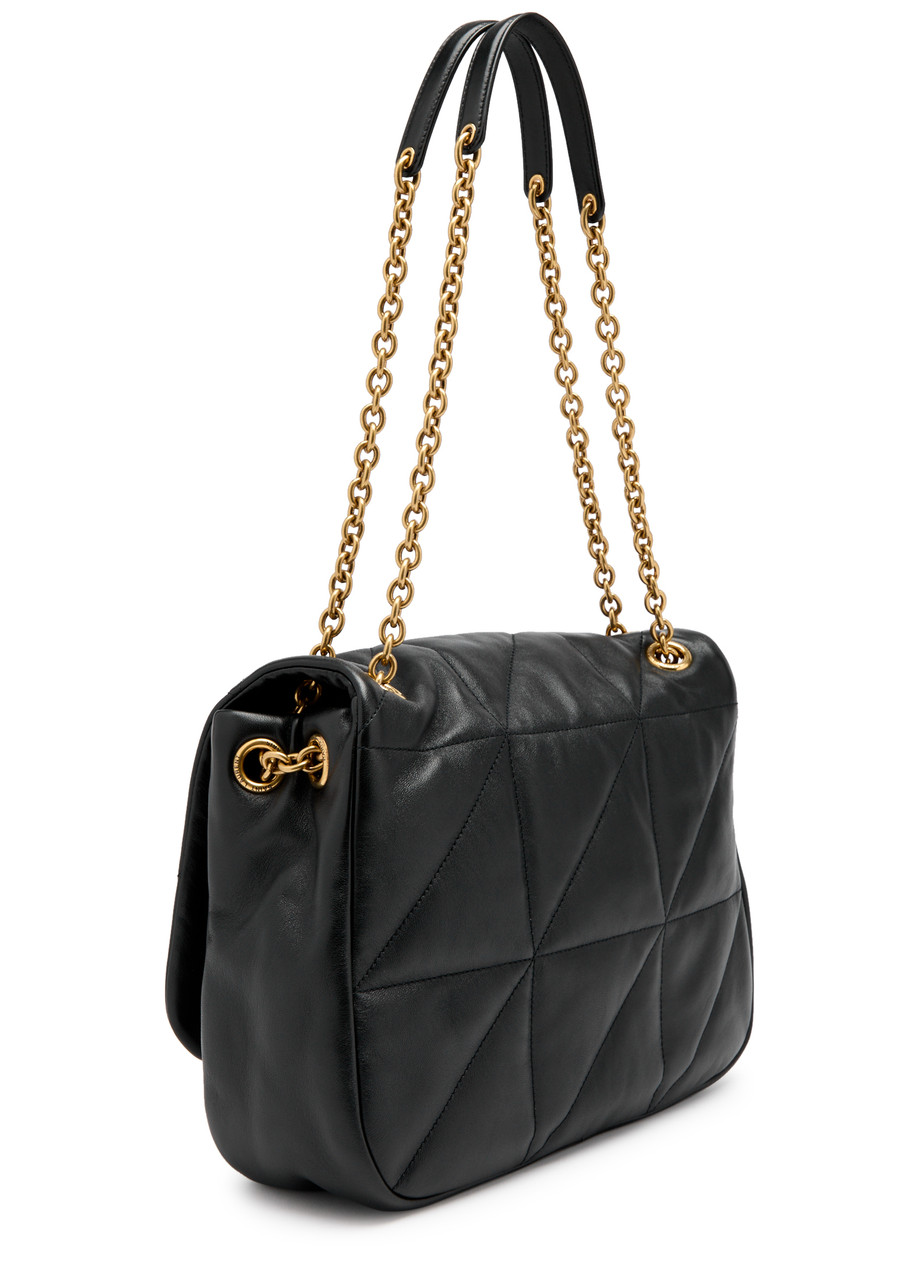 Saint Laurent Jamie 4.3 Medium Leather Shoulder Bag In Black