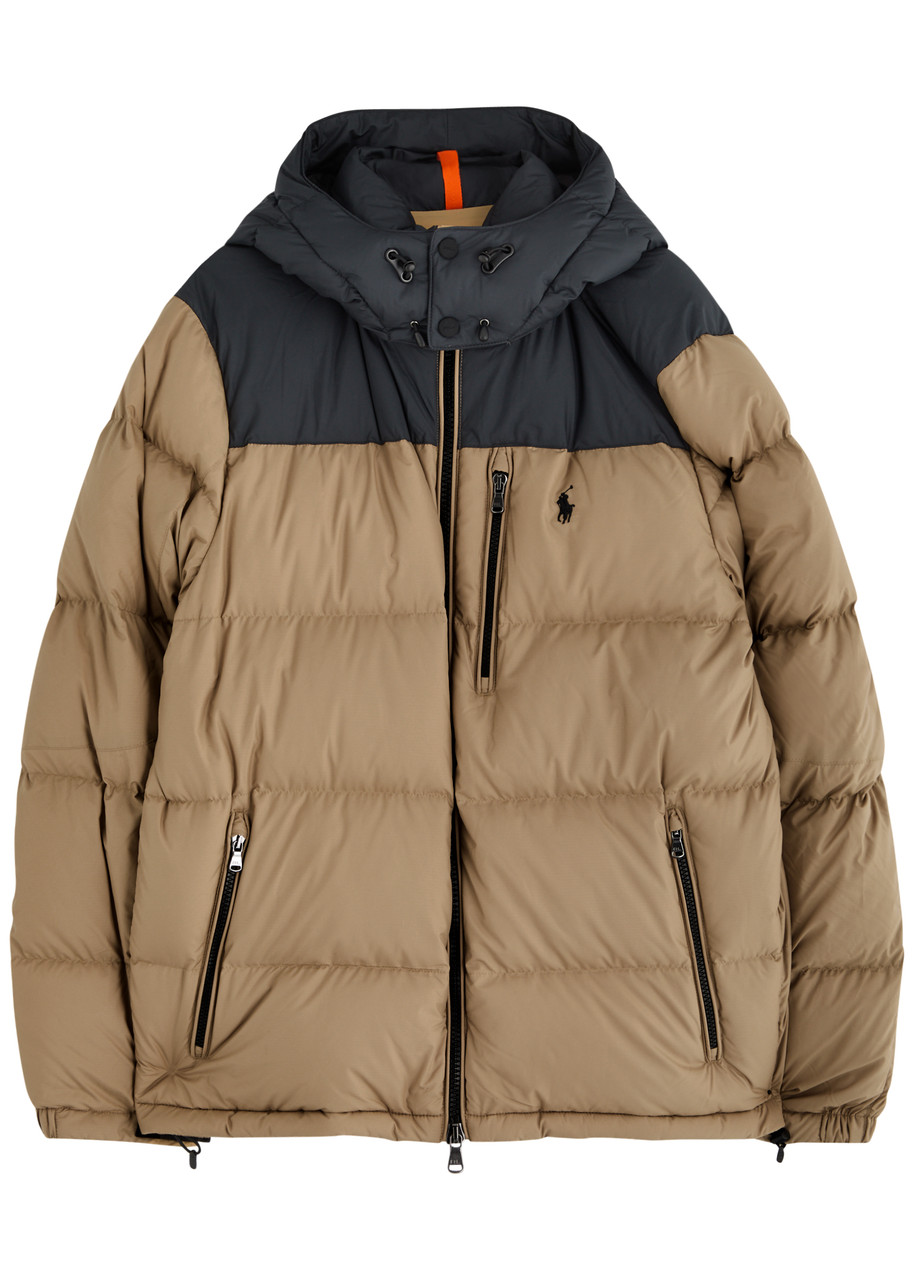 Polo Ralph Lauren Logo-embroidered Quilted Shell Jacket - Beige - M