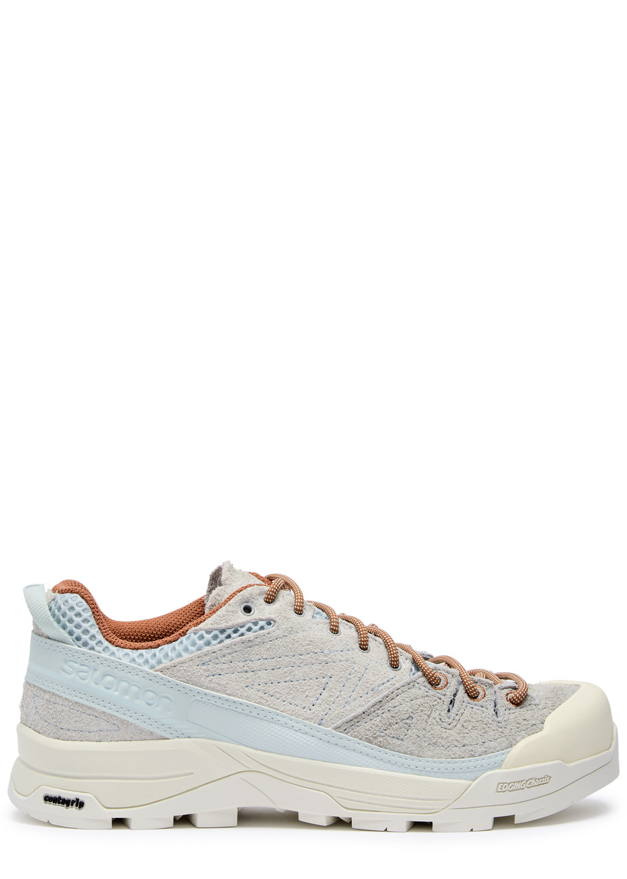 Salomon X-alp Panelled Mesh Sneakers In Grey