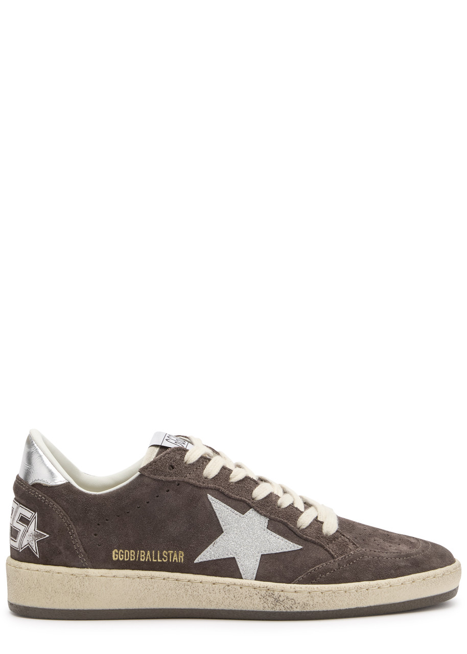 Golden Goose Brown Lace Up Sneakers In Brown