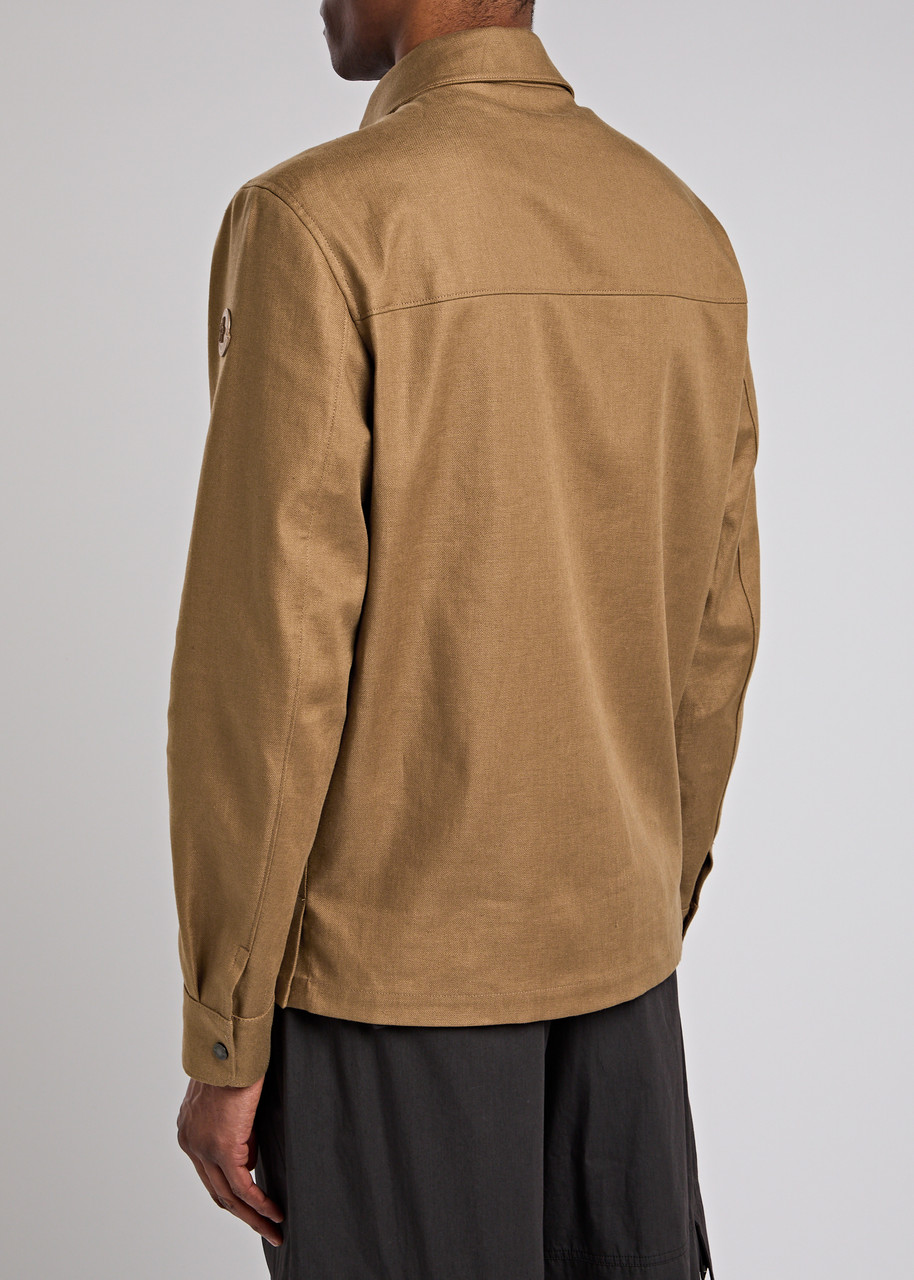  Moncler Callaqui Linen-blend Overshirt - Camel - 1 (uk36 / S) 