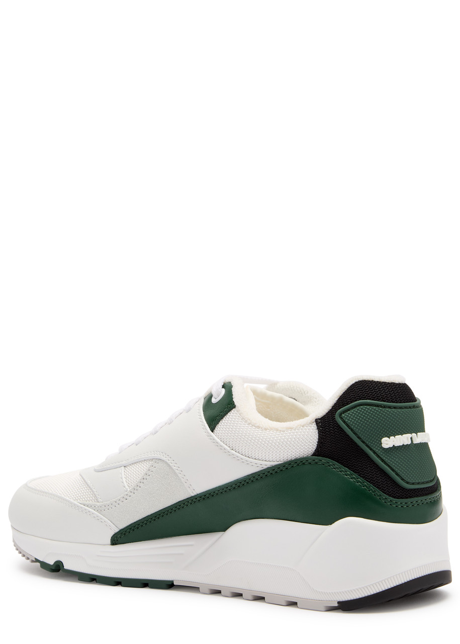 Saint Laurent Bump 15 Sneakers In White And Green