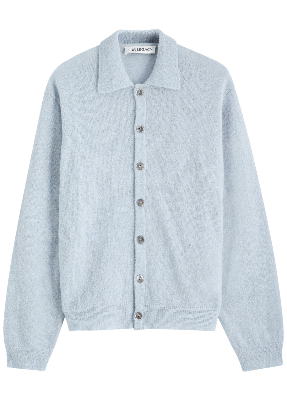Our Legacy Evening Alpaca-blend Cardigan - Blue - 48 (IT48 / M)