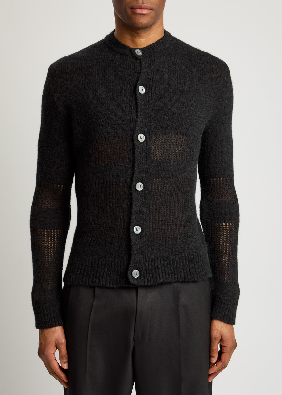 Our Legacy Opa Cotton-blend Cardigan In Black