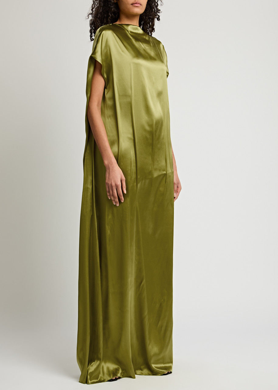 Dries Van Noten Floor-length Dress In Green