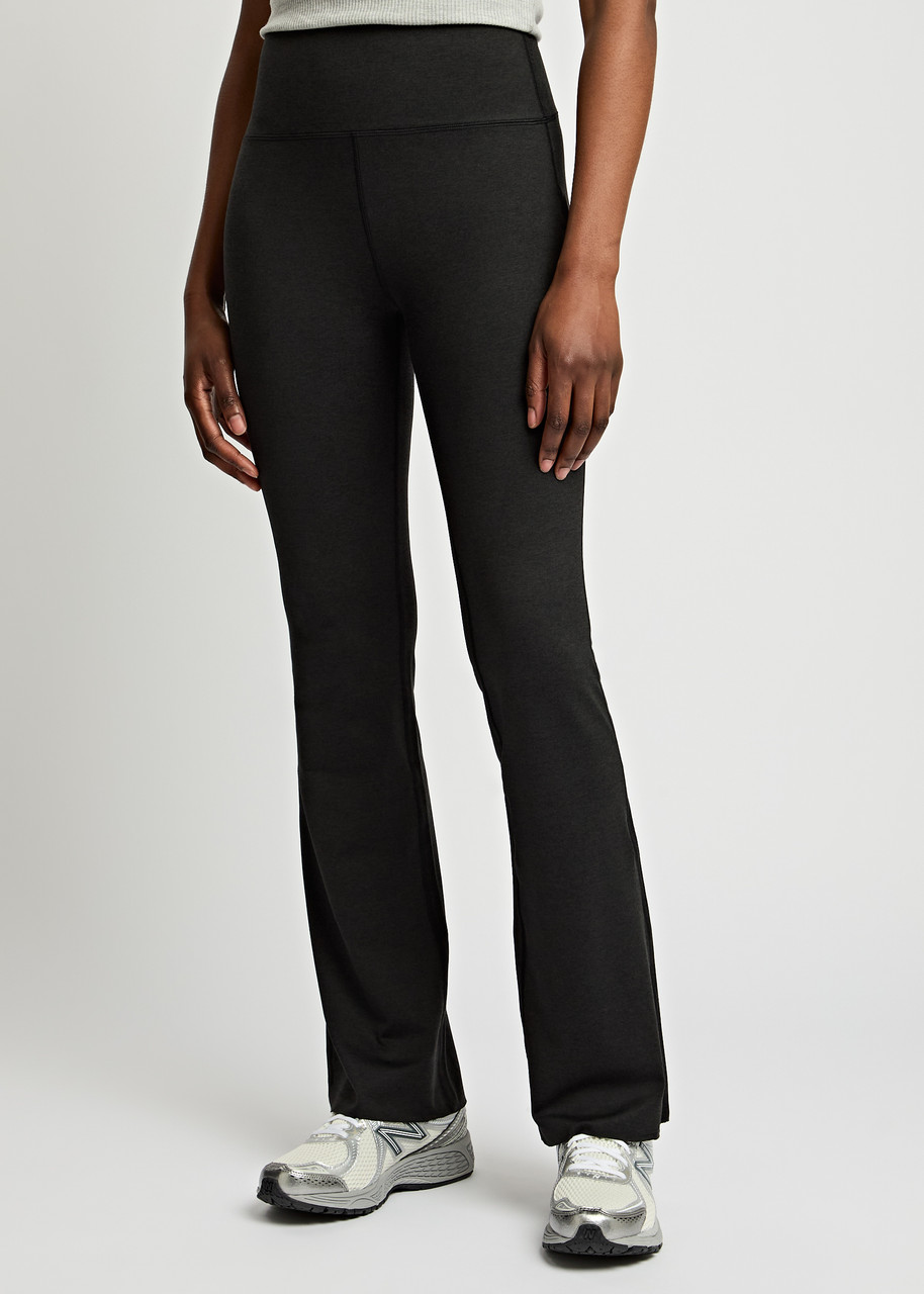 Vuori All The Feels Flared Stretch-jersey Leggings In Black