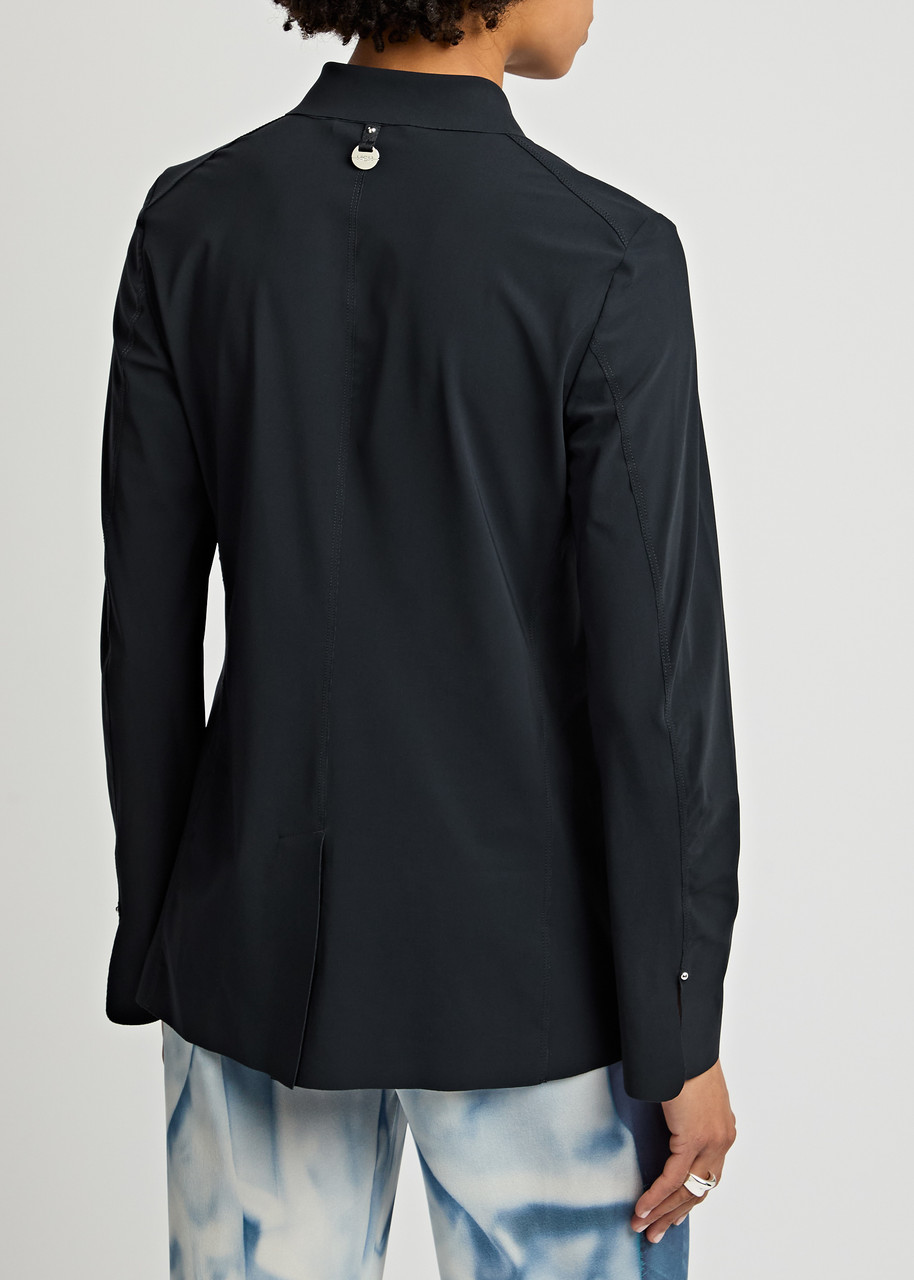  High In Keeping Stretch-jersey Blazer - Navy - 42 (uk10 / S) 