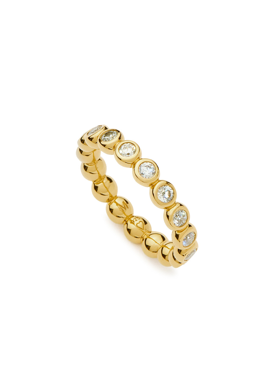 Missoma Tennis Eternity 18kt Gold Vermeil Ring - J (UK J / US 5)