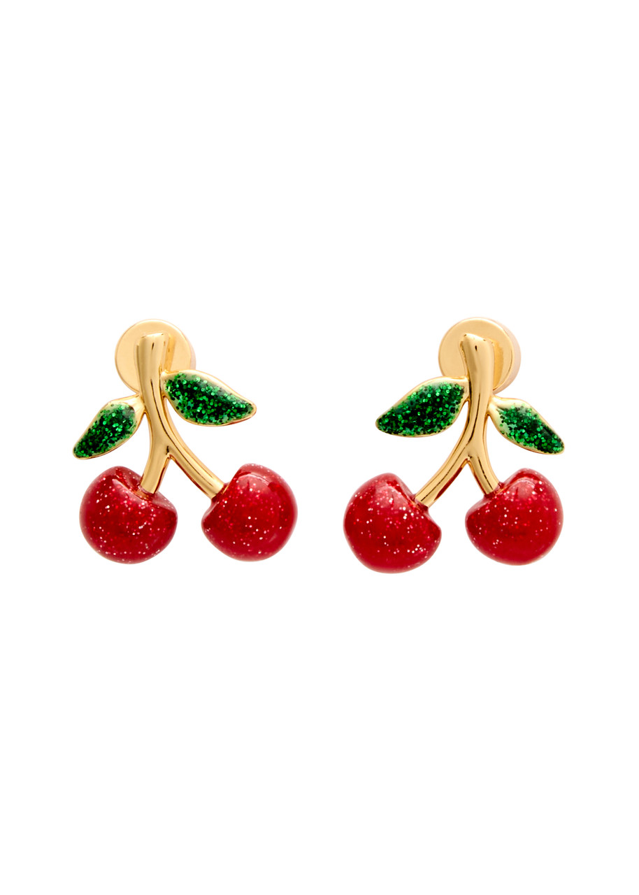 Coach Cherry Stud Earrings In Red