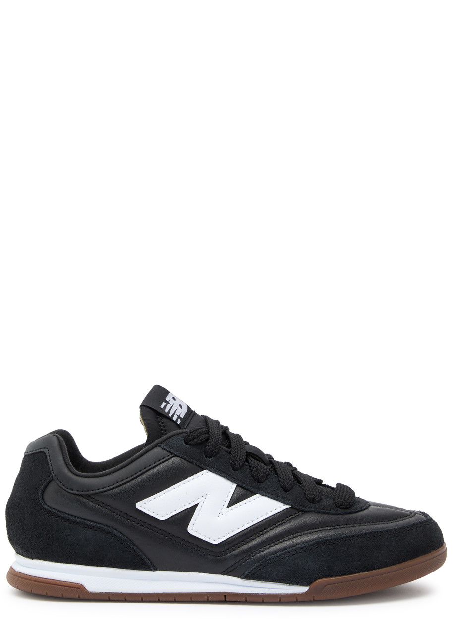 New Balance Rc42 Leather-panelled Suede Sneakers In Black