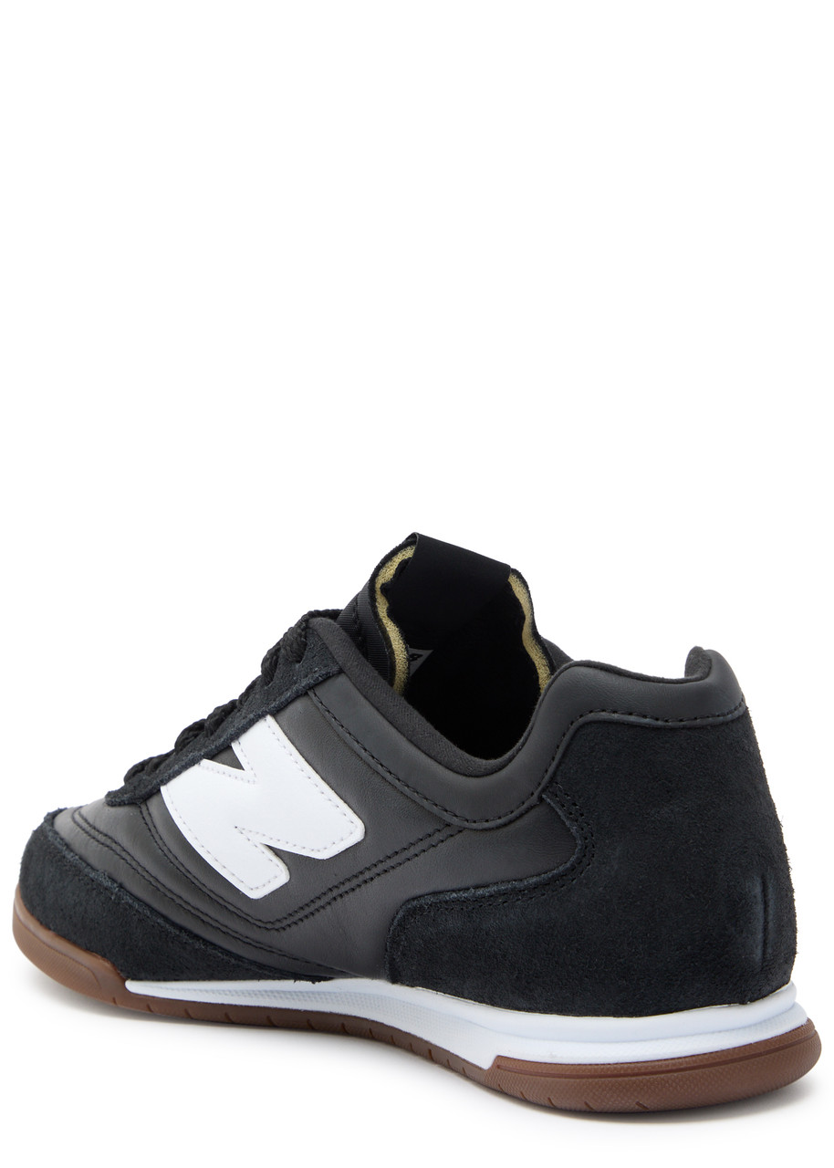 New Balance Rc42 Leather-panelled Suede Sneakers In Black