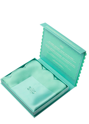 Slip Pure Silk Queen Pillowcase With Scalloped Edge - Turquoise