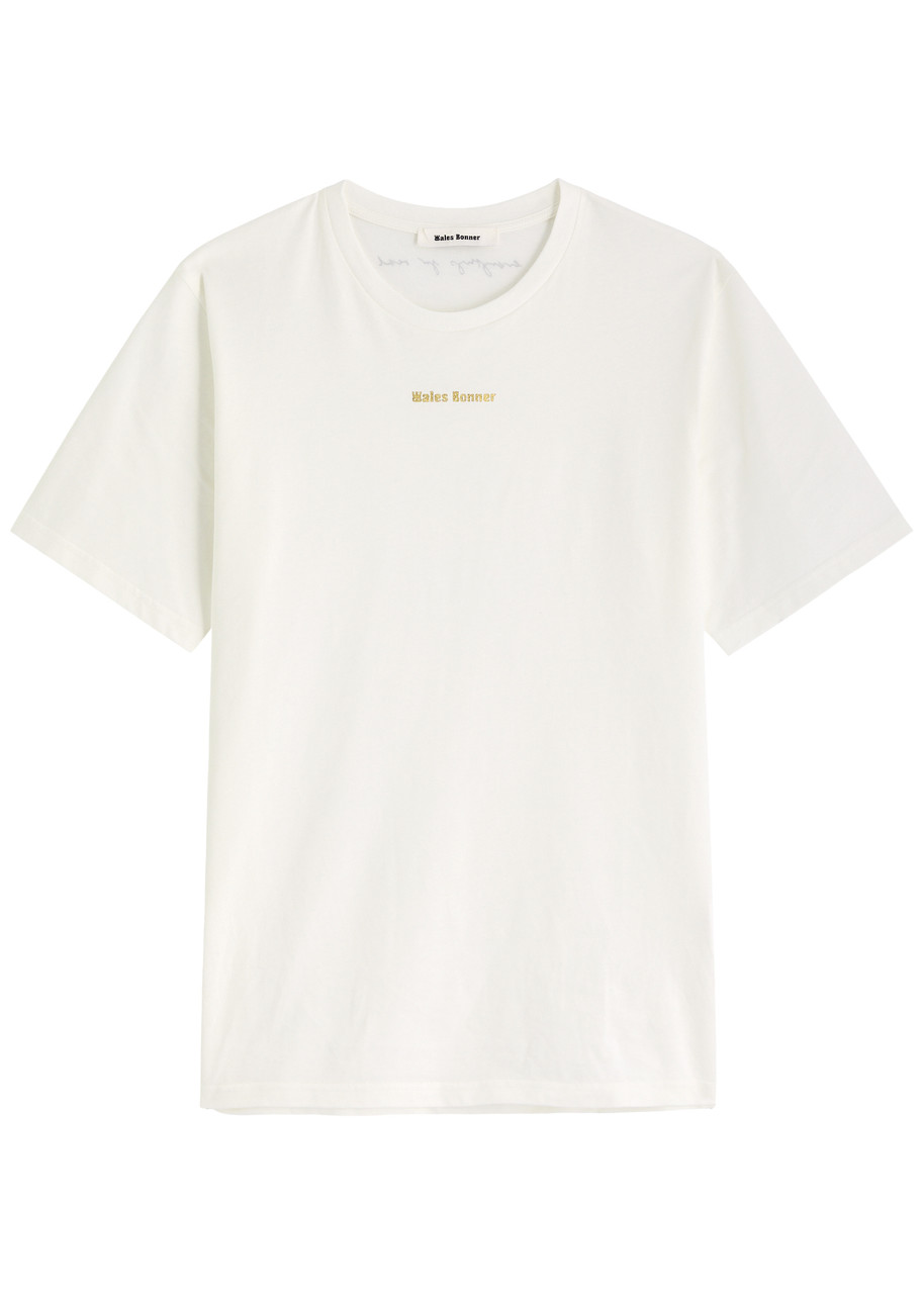 Wales Bonner Logo-print Cotton T-shirt In Ivory