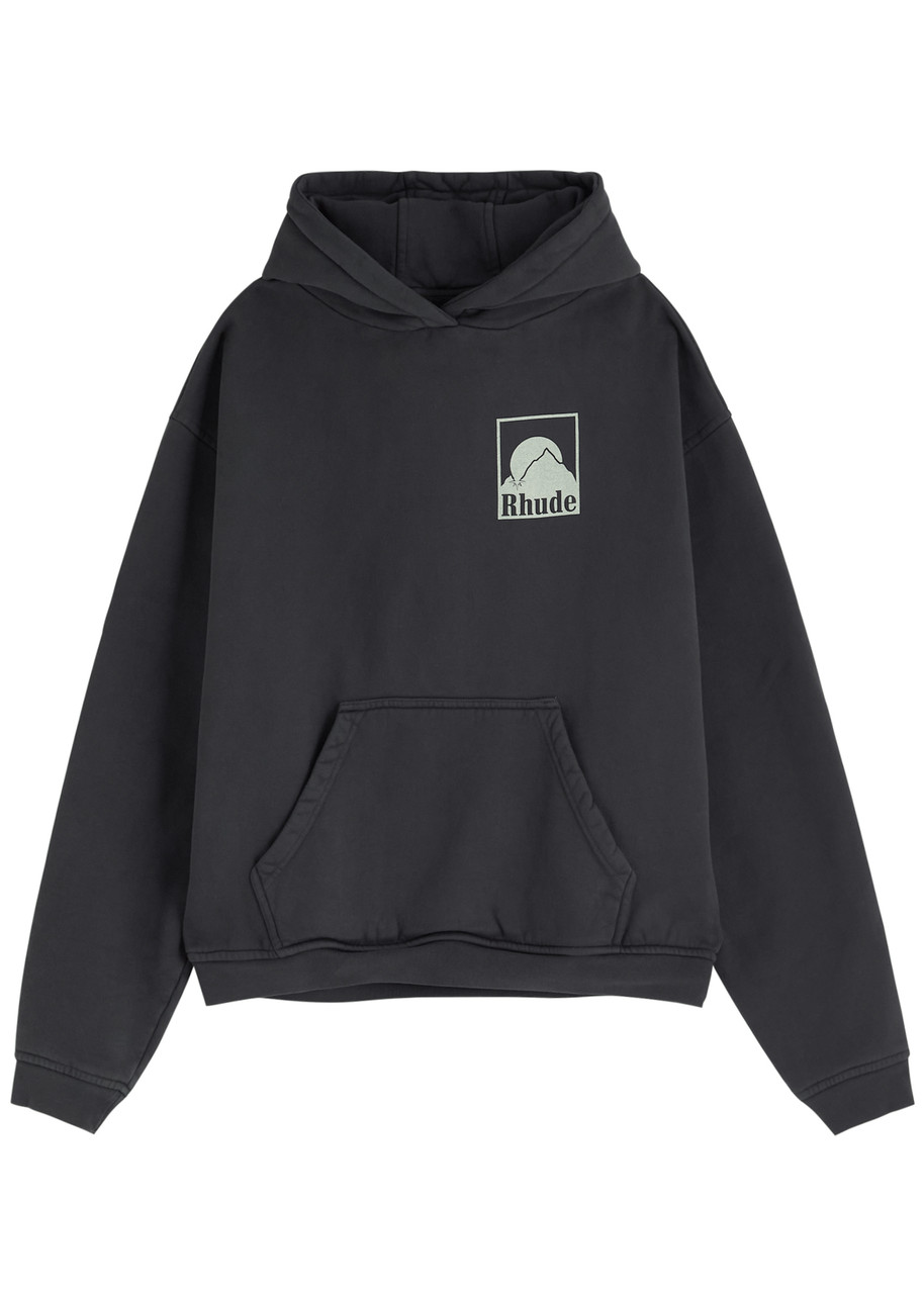 Rhude Men's Moonlight Badge Hoodie In Black