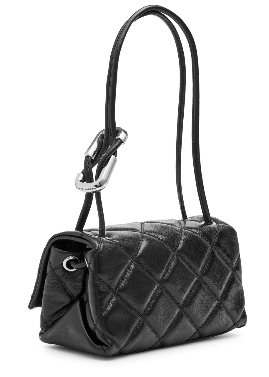 Marc Jacobs The Dual Mini Leather Shoulder Bag In Black