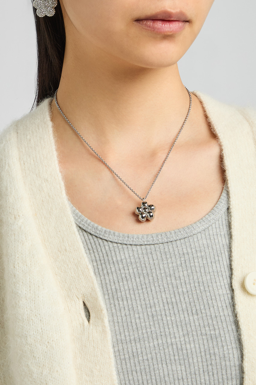  Marc Jacobs Daisy Balloon Necklace - Silver - One Size 