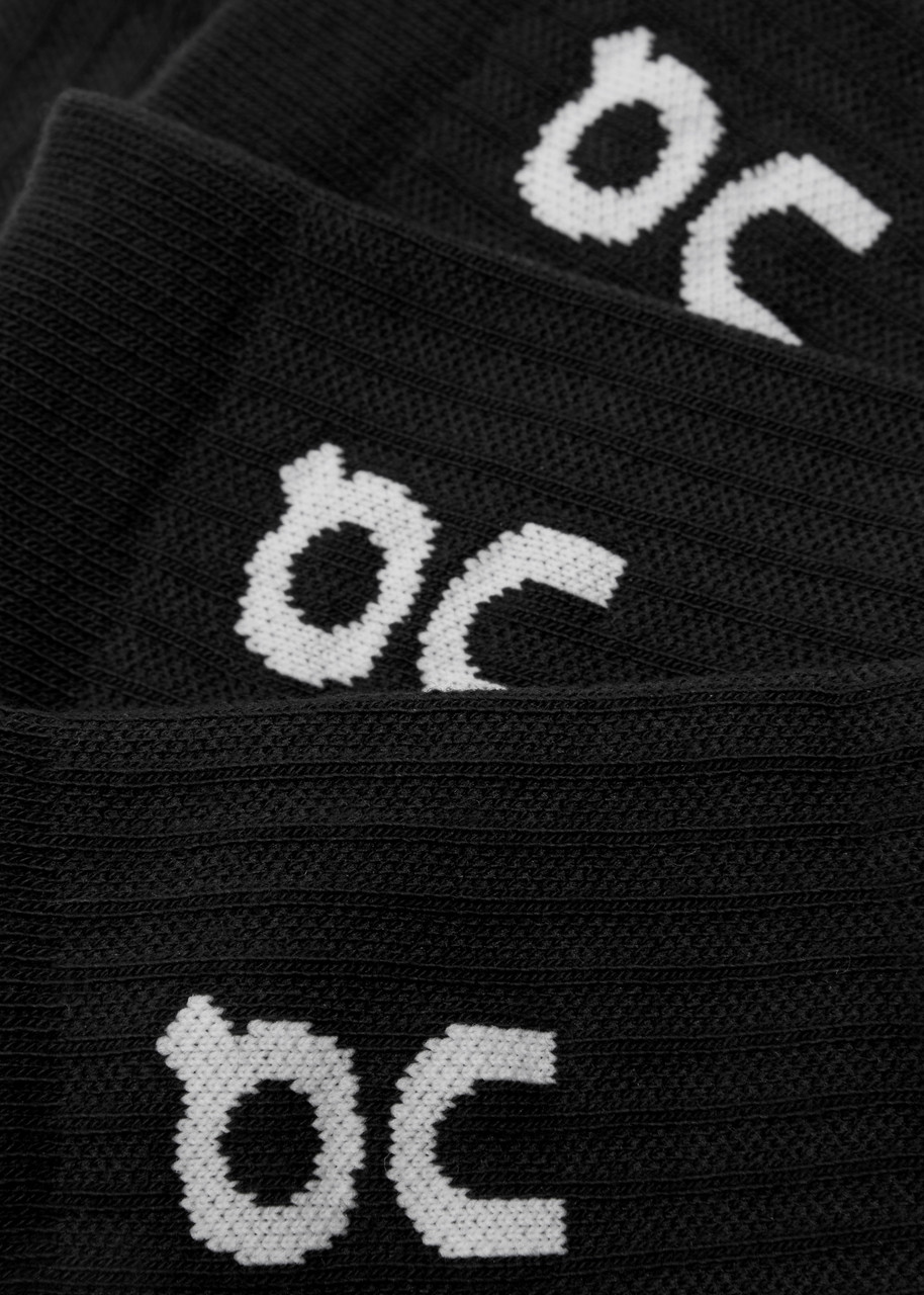 On Logo Cott-blend Socks In Black