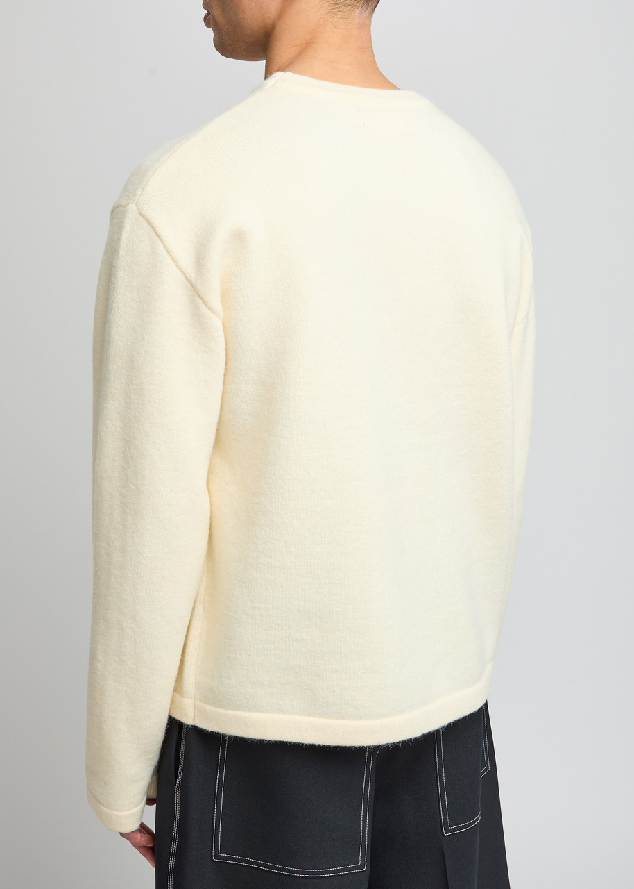  Honor The Gift Logo-embossed Knitted Jumper - Cream - S 