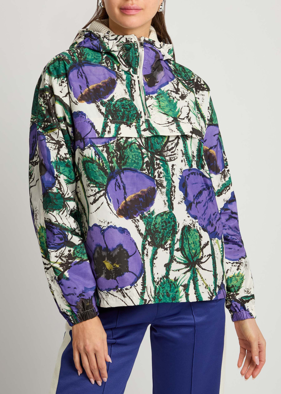 Wales Bonner Bloom Printed Hooded Shell Jacket In Multicoloured 1