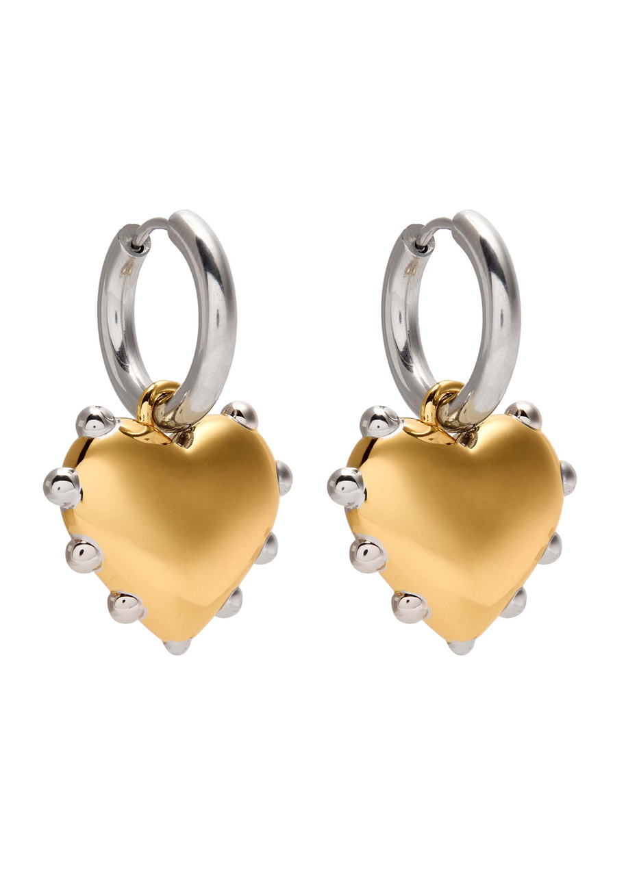 Sandralexandra Milagros Two-tone Hoop Earrings - Gold - One Size