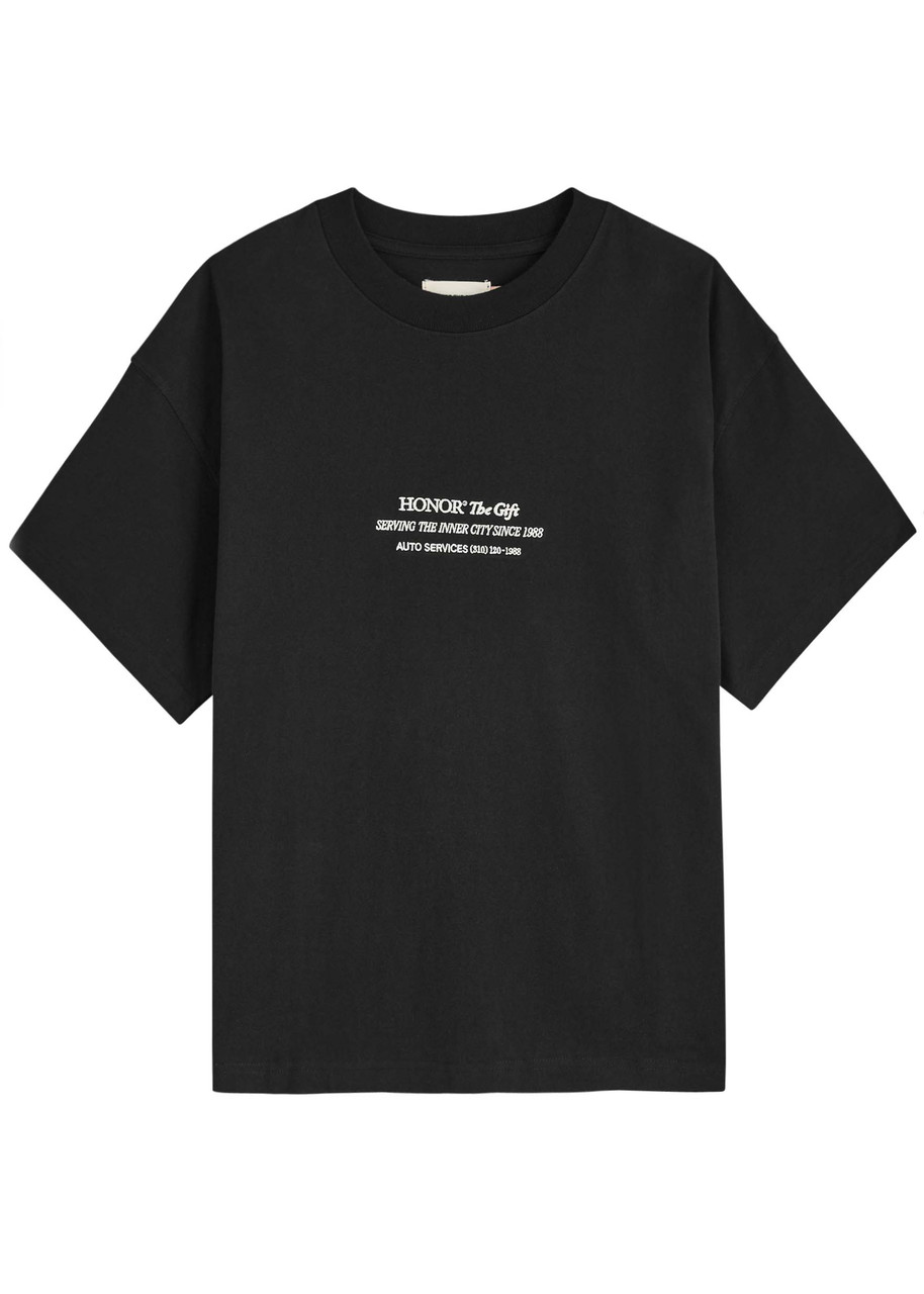 Honor The Gift Community Logo-embroidered Cotton T-shirt - Black - XL