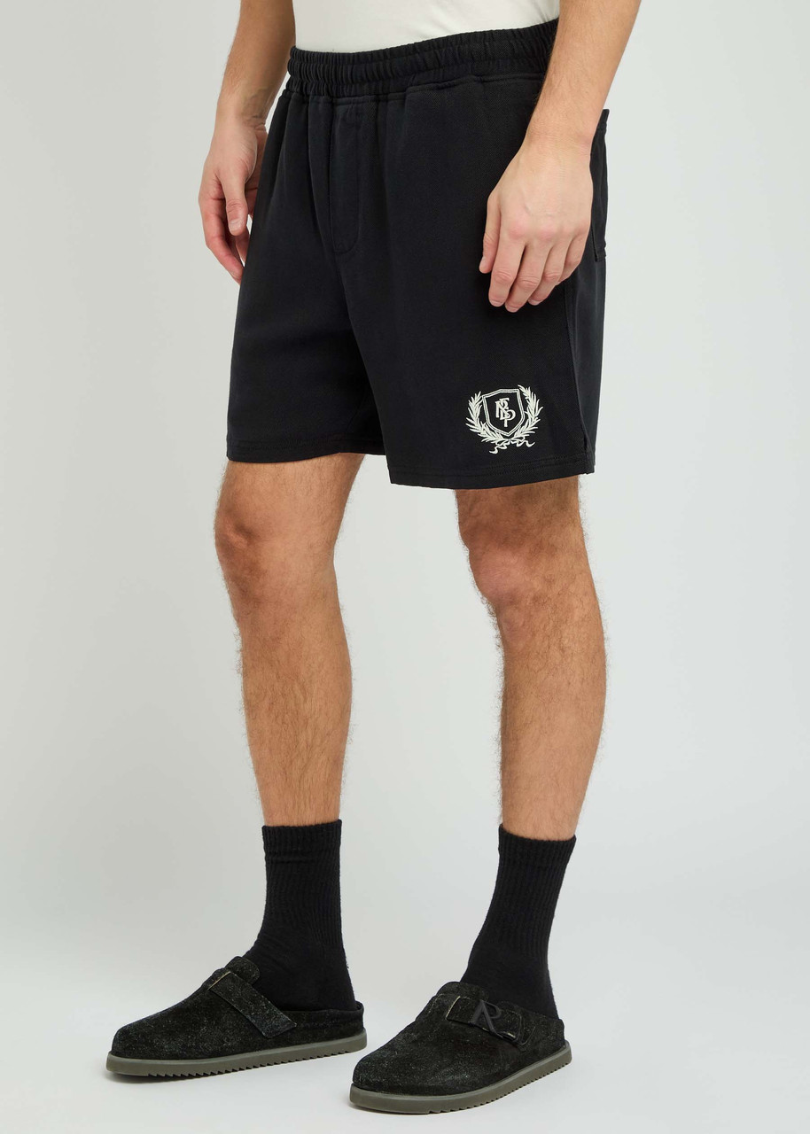  Represent Crest Logo-embroidered Twill Shorts - Black - S 
