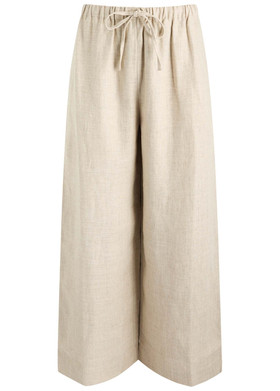 Faithfull The Brand Jones Wide-leg Linen Trousers - Natural - XS (UK6 / XS)