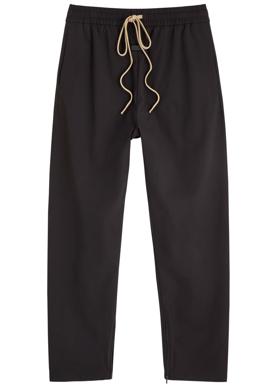 Fear OF God Tapered-leg Cotton-blend Track Pants – Black – L Fear OF God Tapered-leg Cotton-blend Track Pants – Black – L