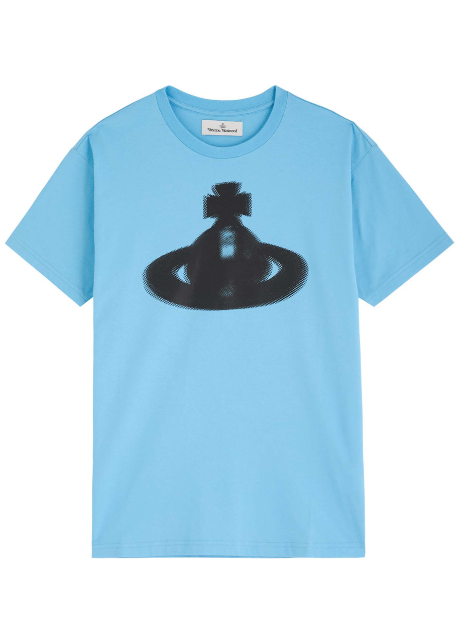Vivienne Westwood Orb-printed Cotton T-shirt - Blue - M