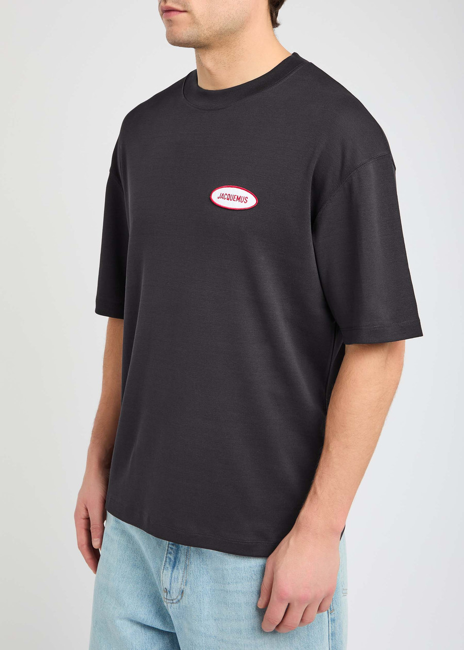 JACQUEMUS JACQUEMUS LE T-SHIRT LOGO-EMBROIDERED COTTON T-SHIRT