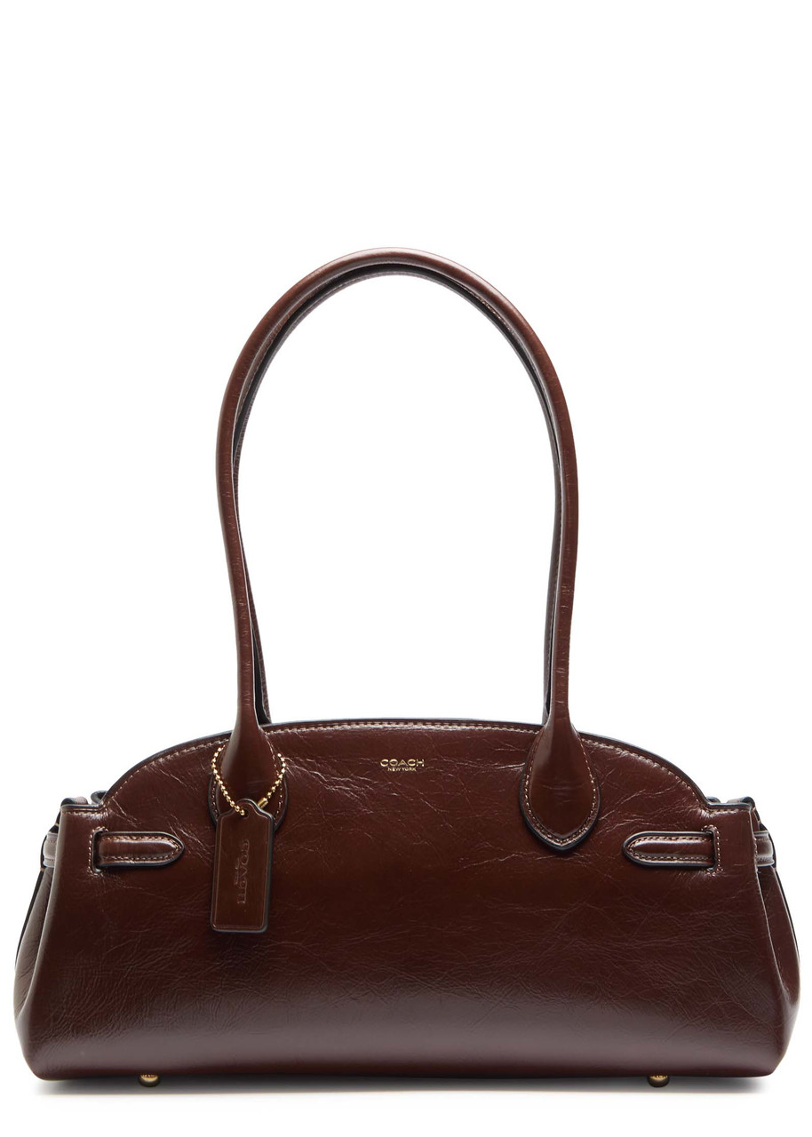 Coach Empire Leather Shoulder Bag In Brown