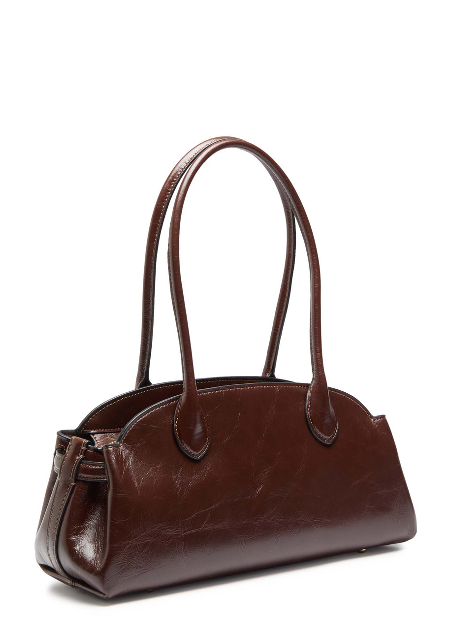 Coach Empire Leather Shoulder Bag In Brown