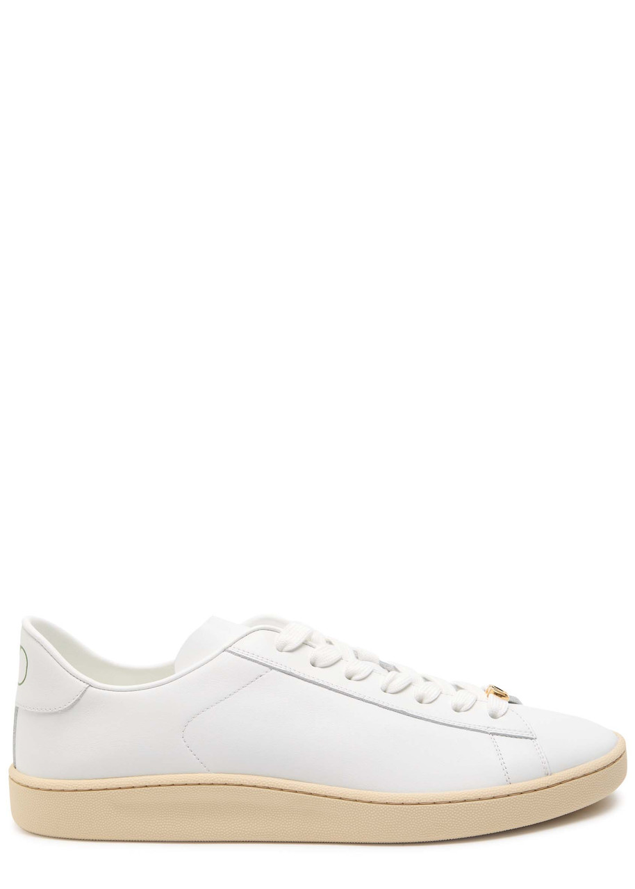 Valentino Royco Leather Sneakers In White