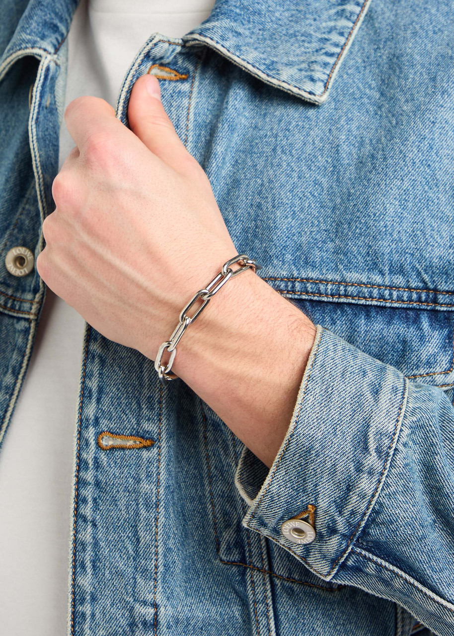 Saint Laurent Argent Chain Bracelet In Silver