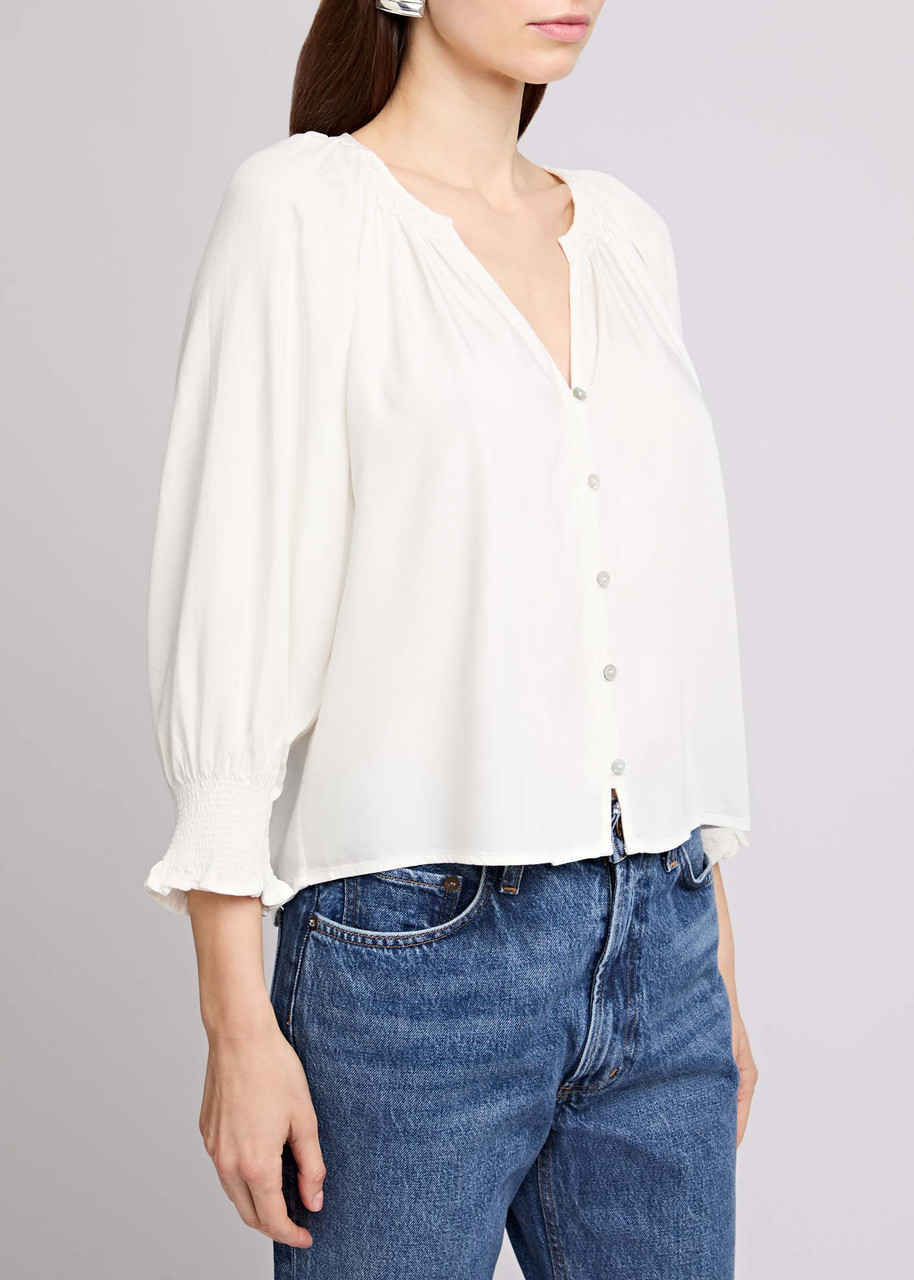 Rails Mariah Cotton Blouse In White