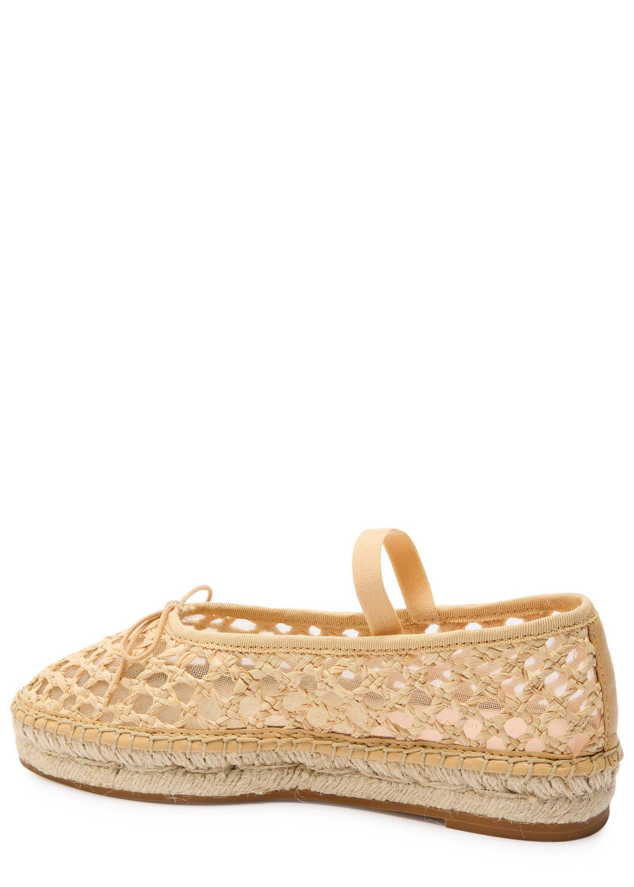 Loeffler Randall Kayla Raffia Ballet Flats In Beige