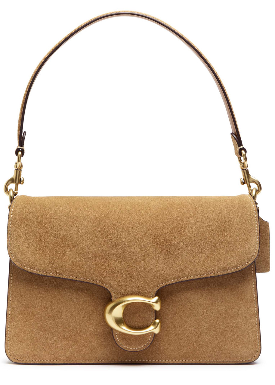 Coach Tabby Suede Shoulder Bag In Tan