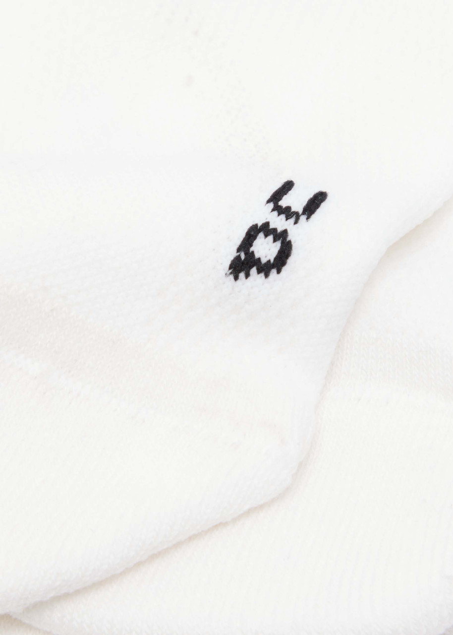 On Cott-blend Logo High Socks In White