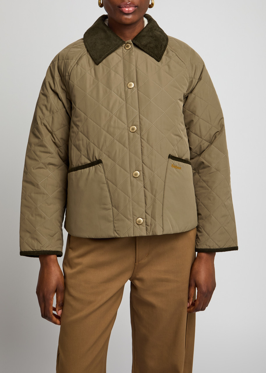 Barbour Anise Quilted Shell Jacket In Green