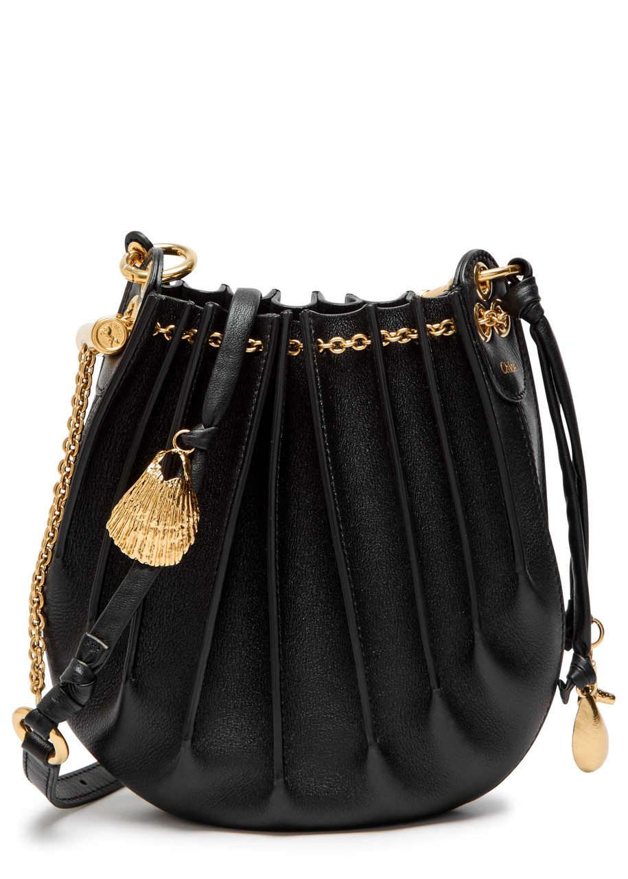 Chloé Chloe Women Black Leather Sea Treasures Crossbody Bag In Black