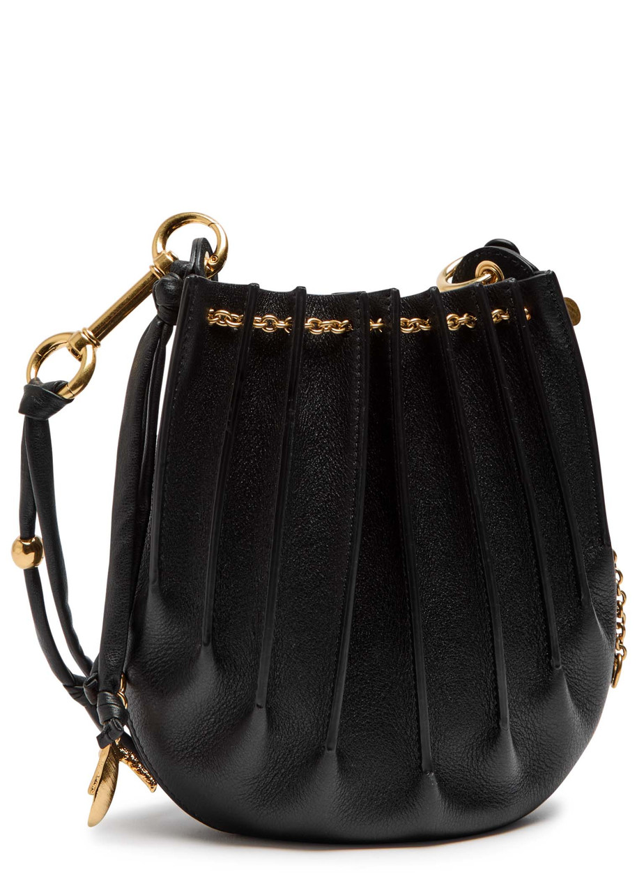 Chloé Chloe Women Black Leather Sea Treasures Crossbody Bag In Black