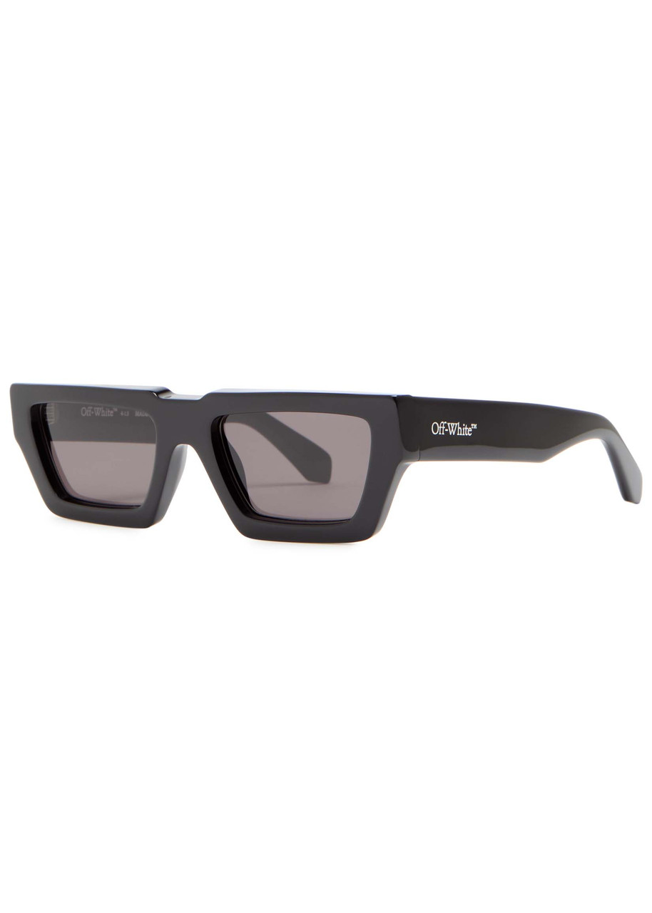 Off-white Manchester Rectangle-frame Sunglasses - Black - One Size