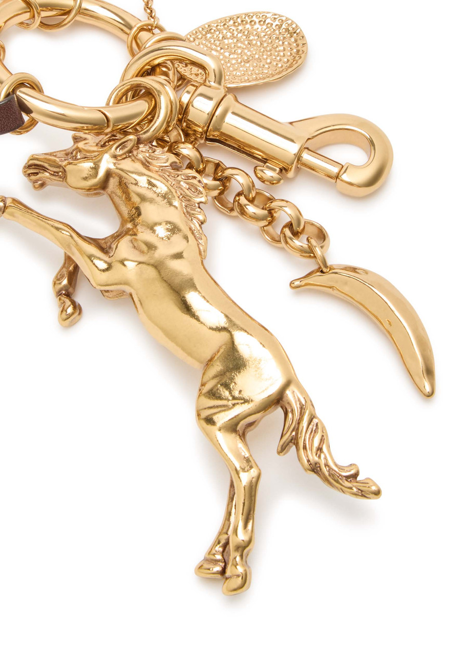  Chloe Pineapple Charm Keyring - Gold - One Size 