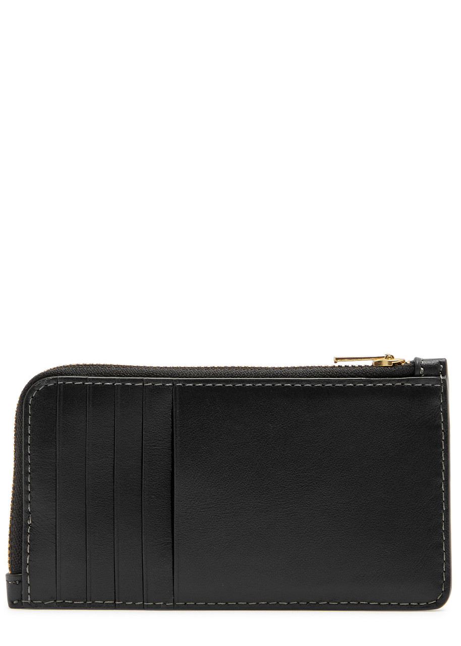 Coach Portacarte In Pelle Nera  Donna In Black